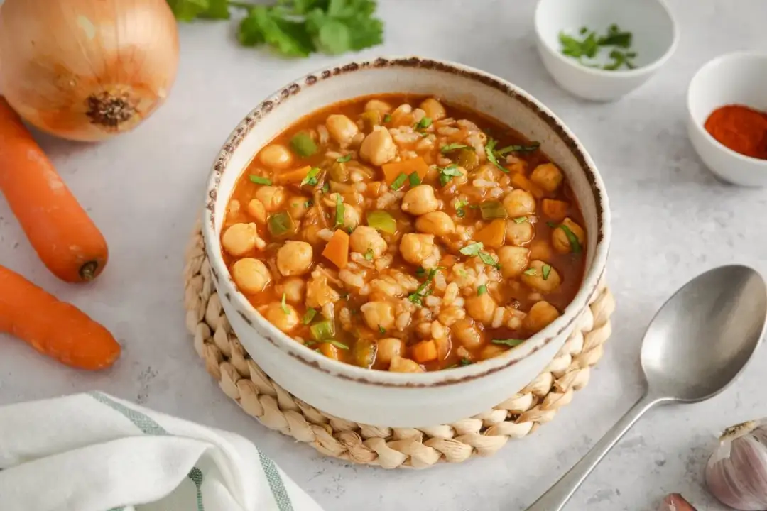 Garbanzos con arroz - El secreto para que el arroz no se pase