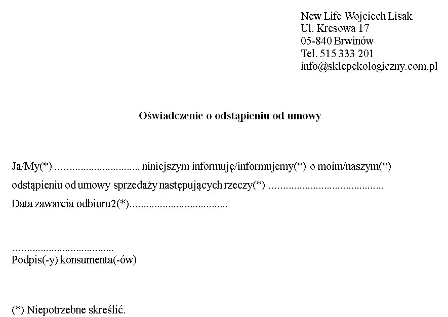 Jak wypełnić formularz odstąpienia od umowy i uniknąć problemów