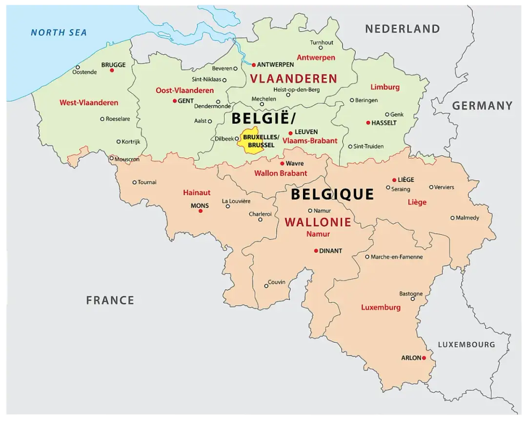 Gdzie dokładnie leży Belgia? Położenie, sąsiedzi i geografia w pigułce
