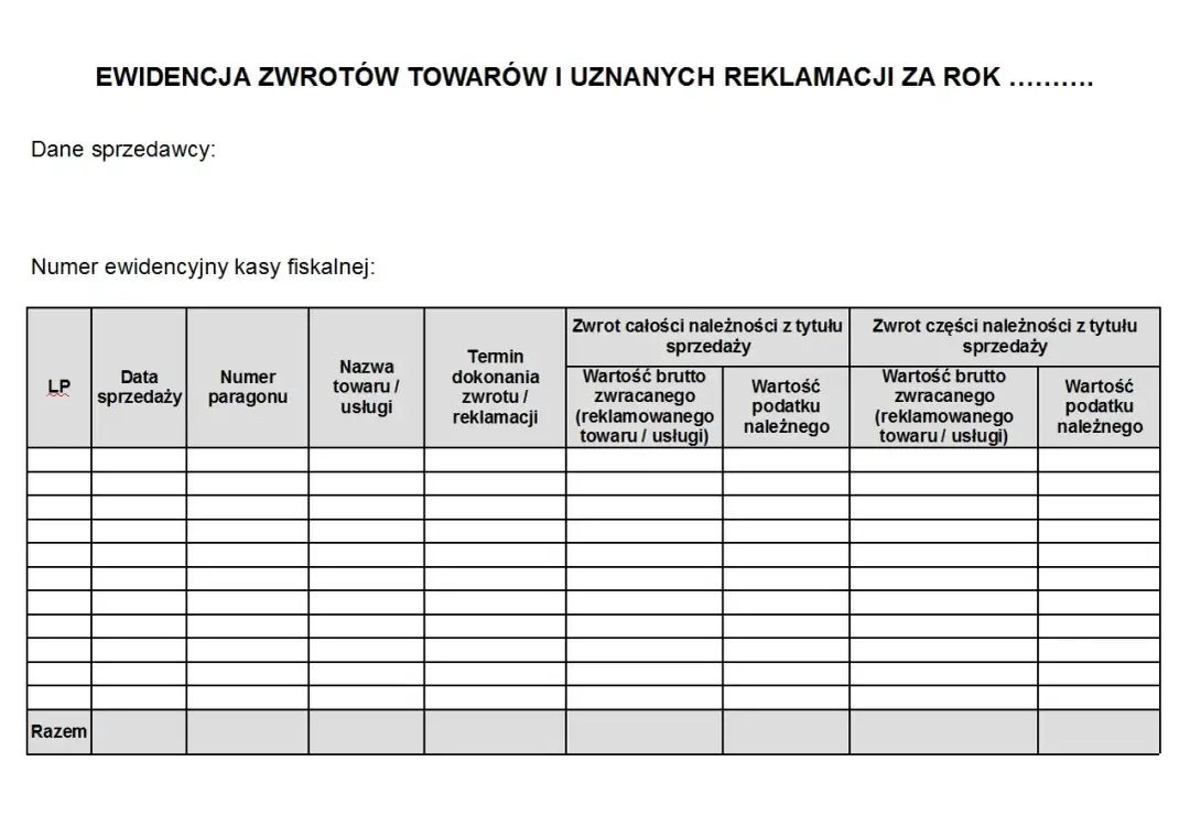 Jak prawidłowo prowadzić ewidencję zwrotów towarów i reklamacji - poradnik