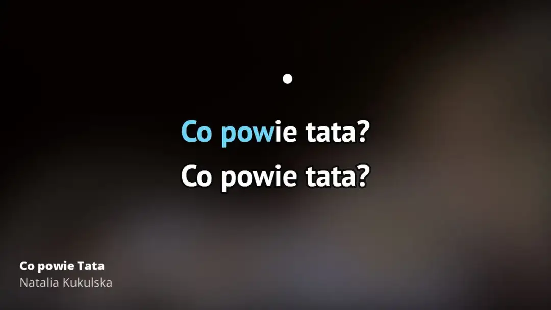 Gdzie znaleźć podkład muzyczny do Co powie Tata Natalia Kukulska