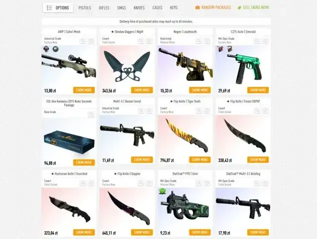 Jak sprzedać skiny CS:GO? Najpopularniejsze platformy do sprzedaży skinów Counter-Strike