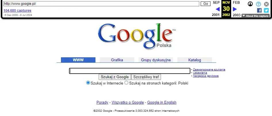 Jak zobaczyć stare strony internetowe i odzyskać utracone informacje