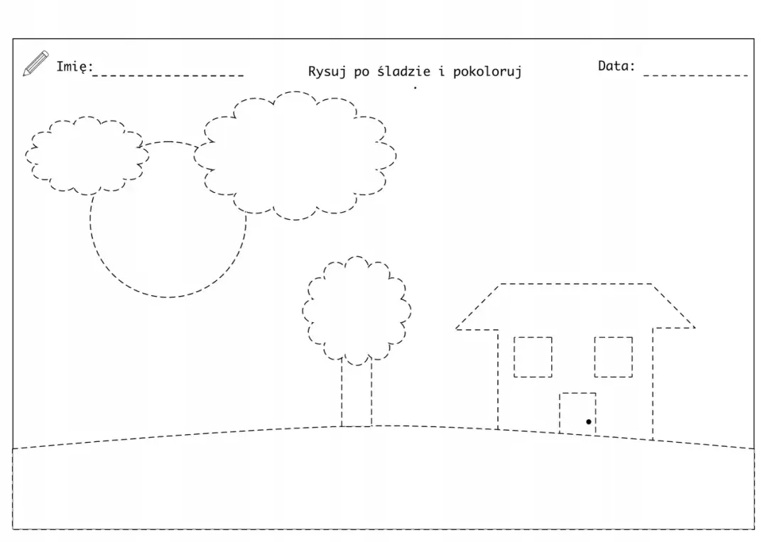 Karty pracy ze szlaczkami dla dzieci do pobrania i ćwiczenia motoryki