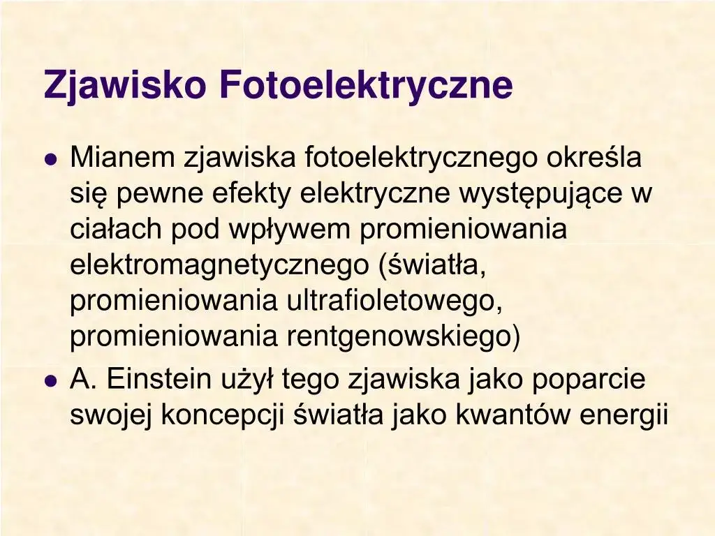 Co to zjawisko fotoelektryczne? Zrozumienie jego działania i zastosowań