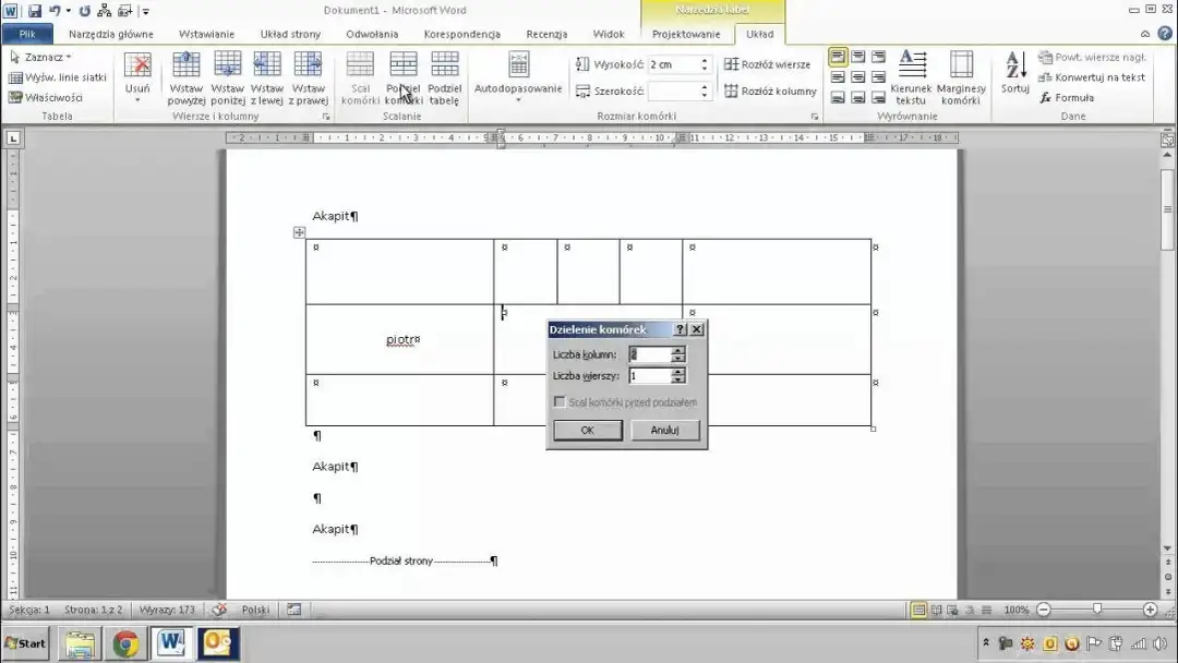 Jak scalić komórki w Wordzie i uniknąć utraty danych