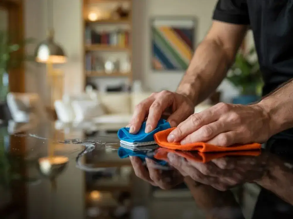 Skuteczne sposoby na czyszczenie czarnego szkła bez smug i rys