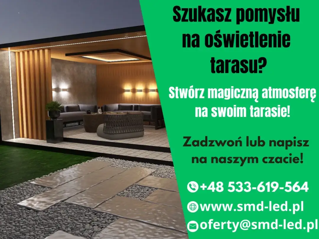 Oświetlenie tarasu - Stwórz magiczną atmosferę. Poradnik
