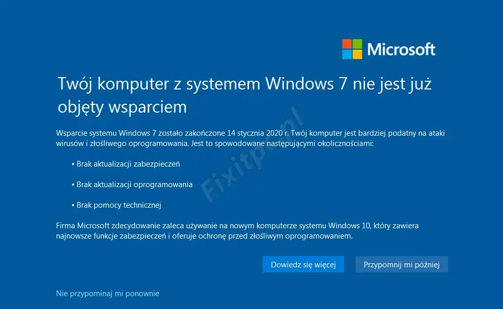 Windows 7: Koniec wsparcia! Jak bezpiecznie przejść na W10/11?