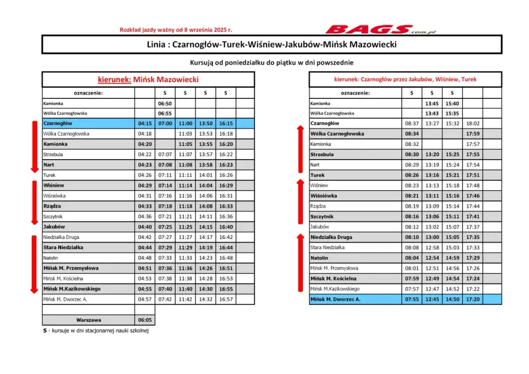 Wers-Pol Mińsk Mazowiecki: Przystanki, rozkład, bilety bez stresu!