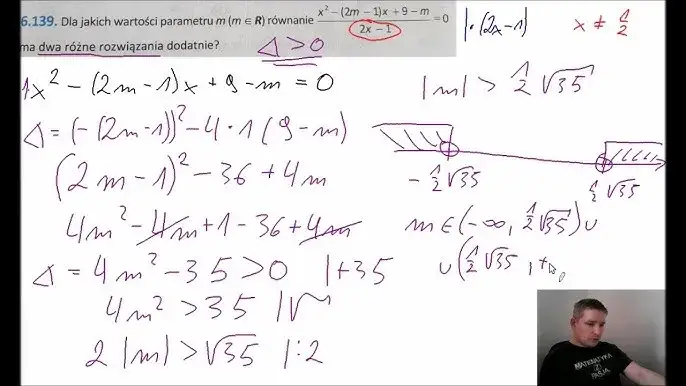 Jakie wartości parametru m spełniają równanie? Odkryj odpowiedzi