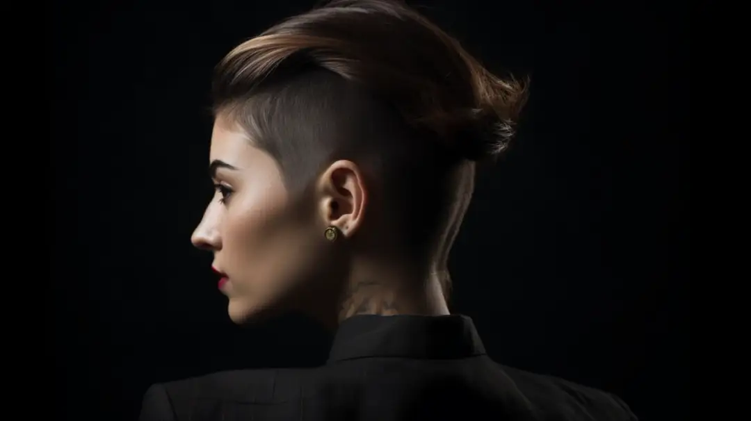 Jak nosić fryzurę z krótkimi bokami i długimi włosami u góry?