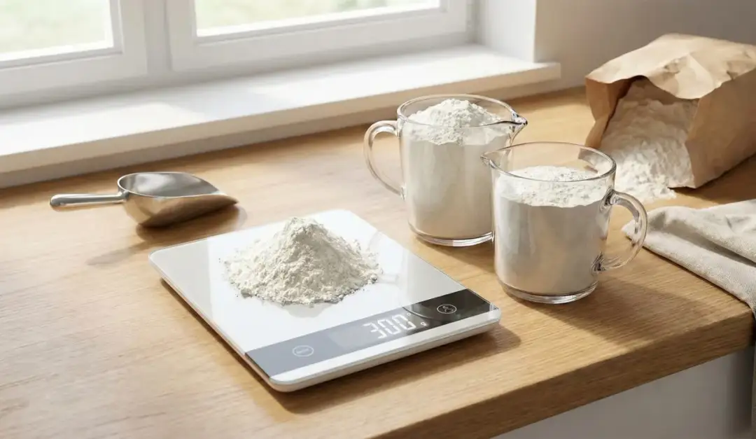 150 g mąki w szklankach i łyżkach? Precyzyjny przelicznik!