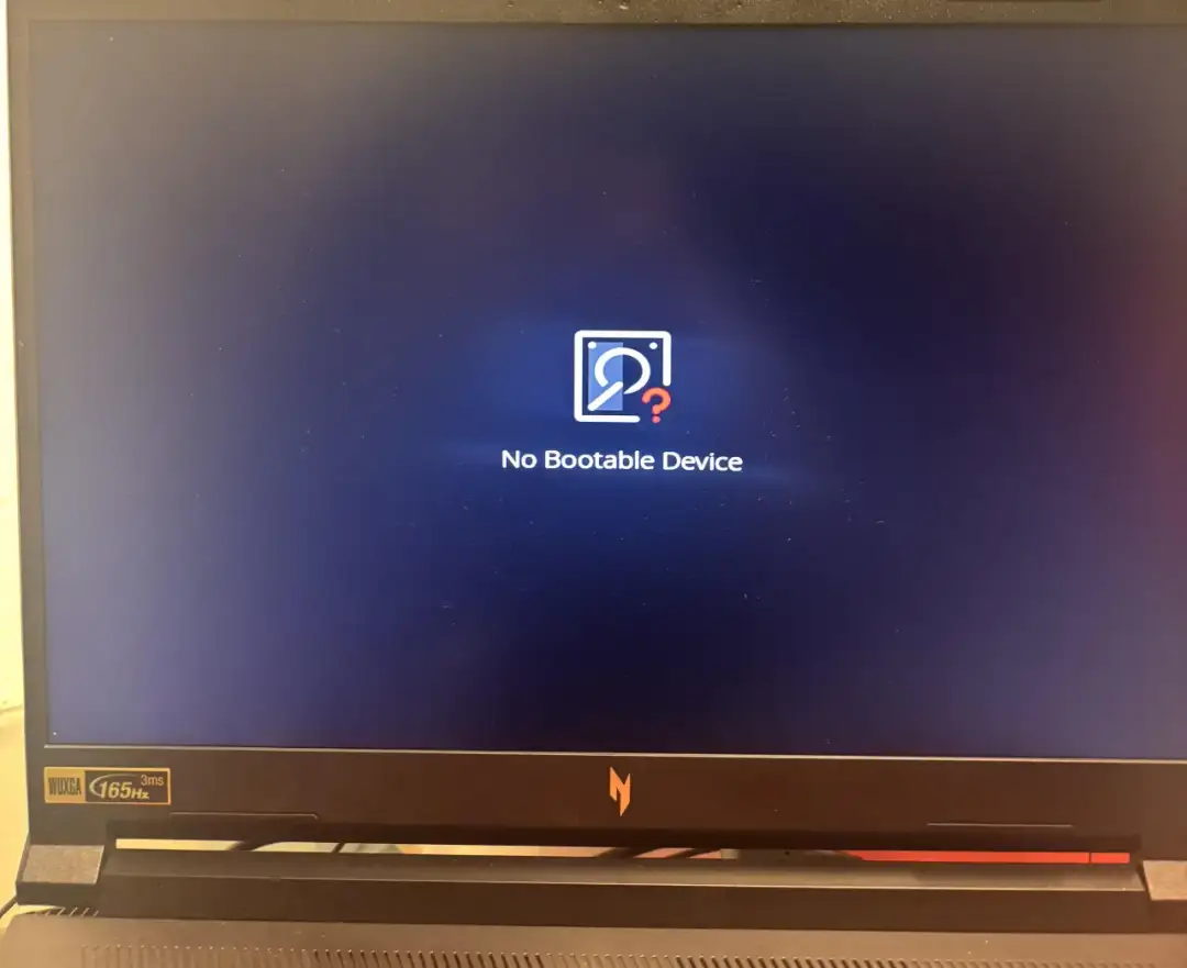 Jak naprawić błąd no bootable device w Acer i przywrócić system