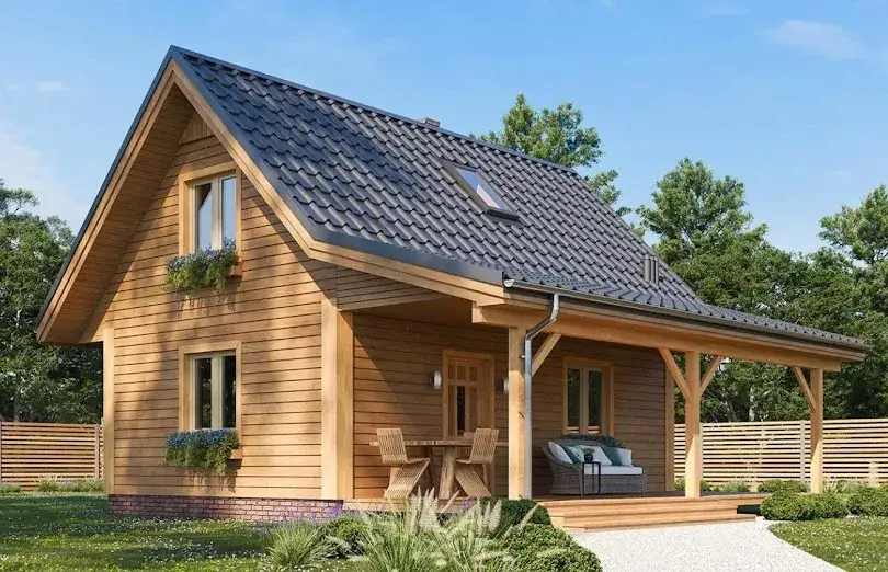 Dom szkieletowy w stylu amerykańskim - funkcjonalność i estetyka