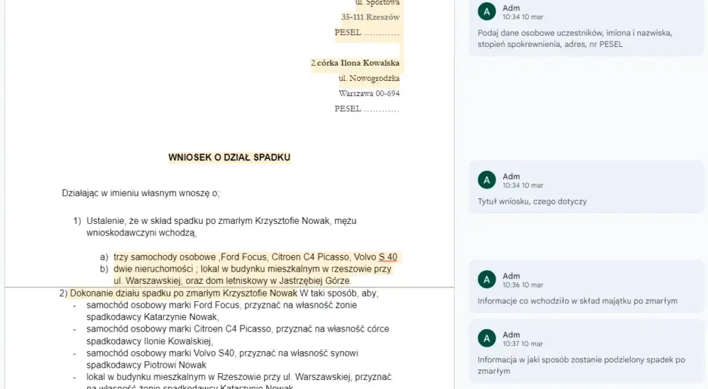 Jak napisać wniosek o dział spadku: Prosty wzór i wskazówki