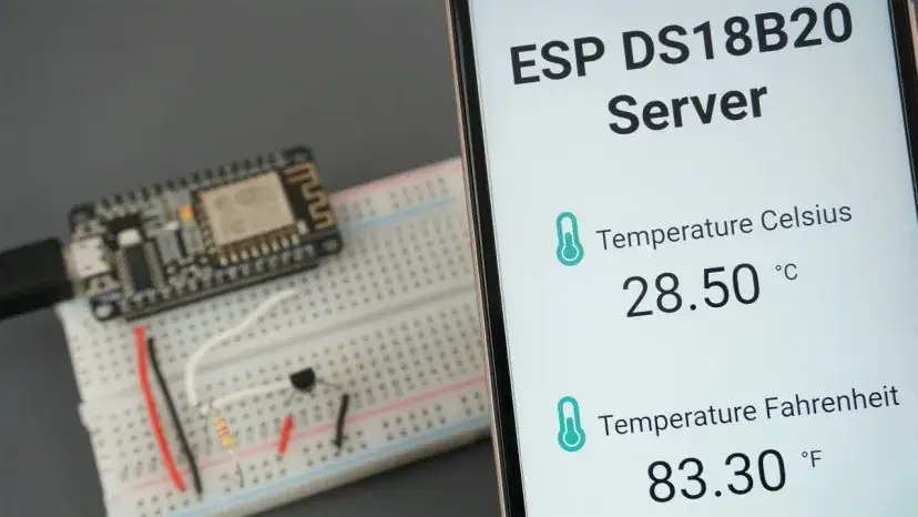 ESP8266 z DS18B20 w Lua: Prosty system monitoringu temperatury