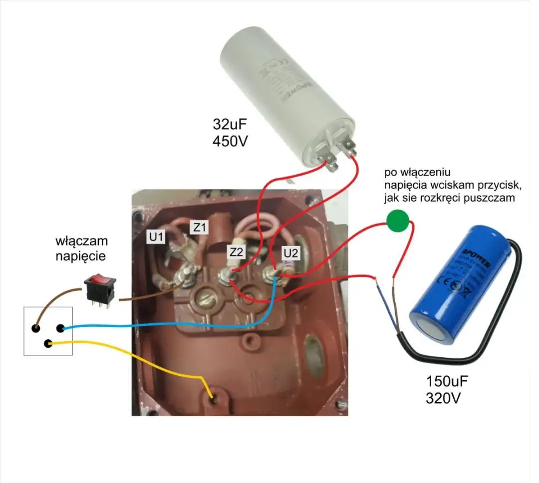 Jak podłączyć kondensator rozruchowy do silnika jednofazowego bez błędów