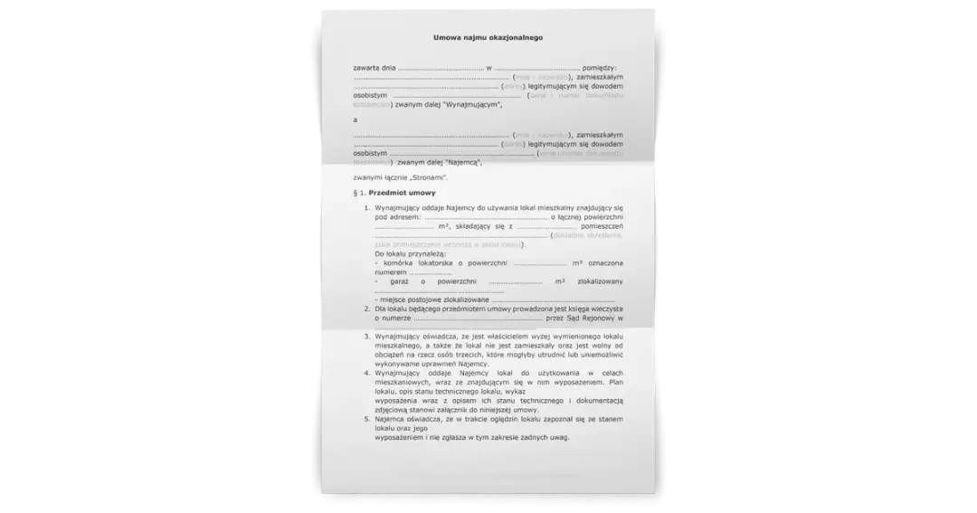 Umowa najmu okazjonalnego: kluczowe dokumenty, które musisz znać