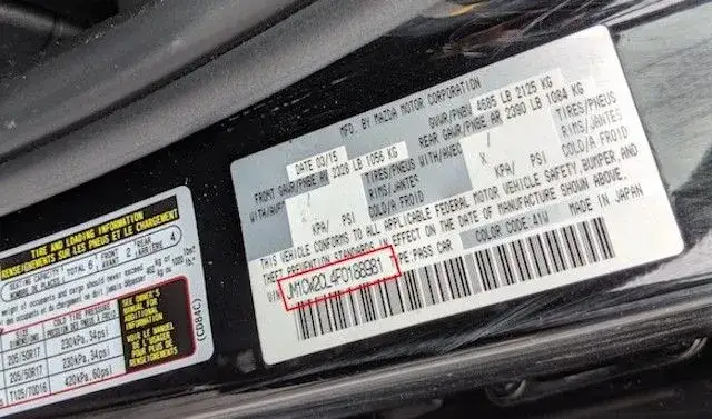 Sprawdzenie VIN Mazda za darmo - sprawdź VIN Mazda online