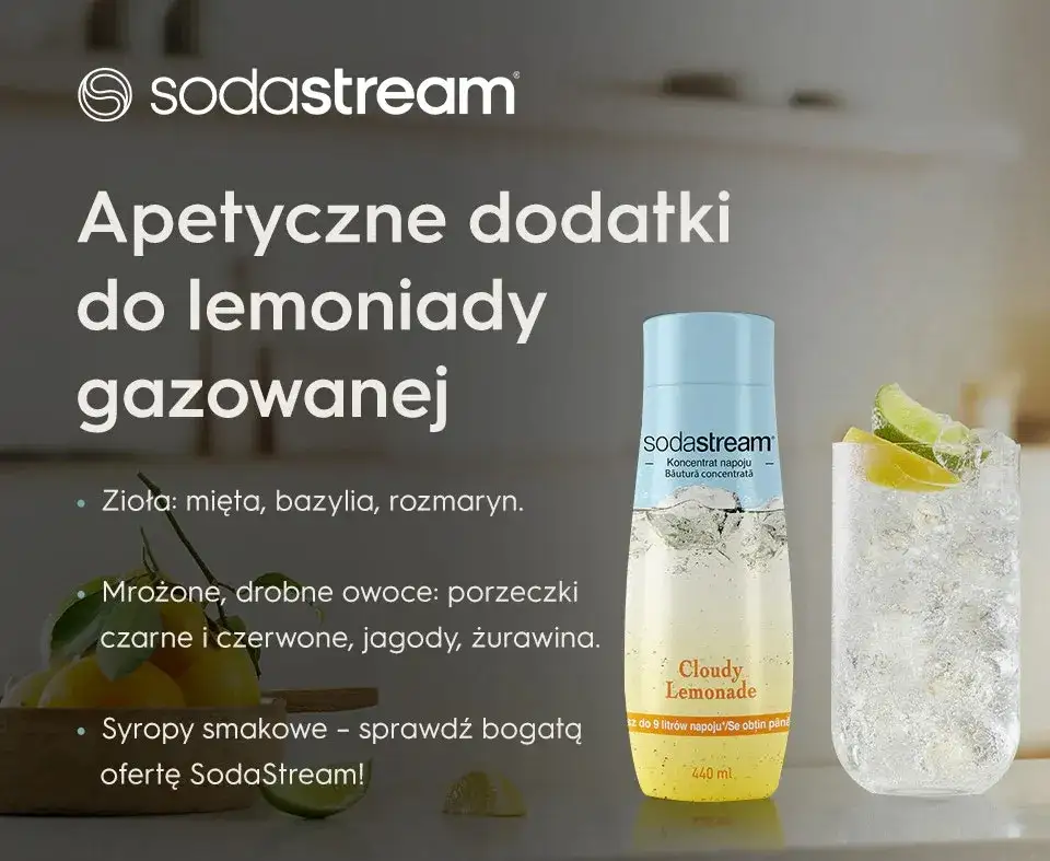 Sodastream napoje - proste przepisy na pyszne napoje gazowane w domu