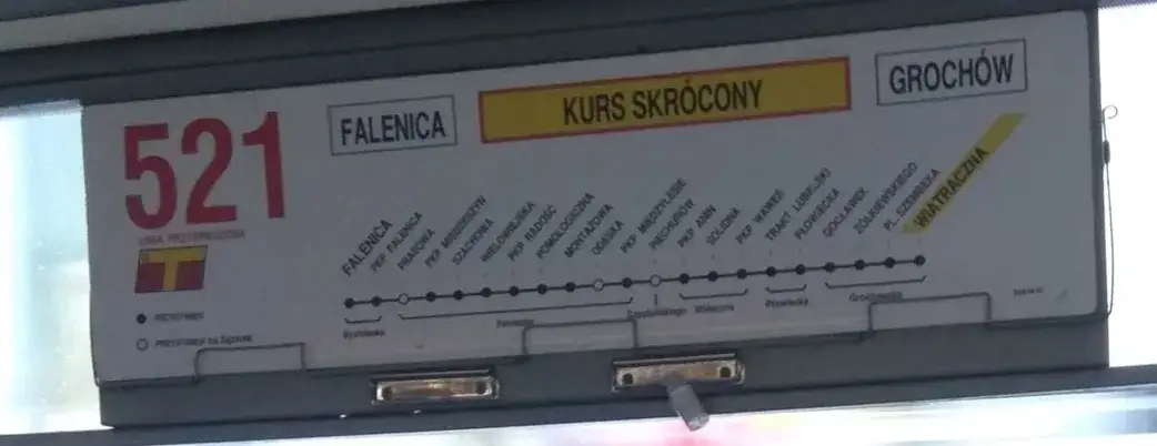 Rozkład jazdy 521 w Warszawie - Sprawdź godziny i przystanki