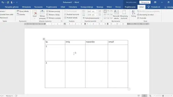 Jak wstawić tabelę w Wordzie - proste kroki, które musisz znać