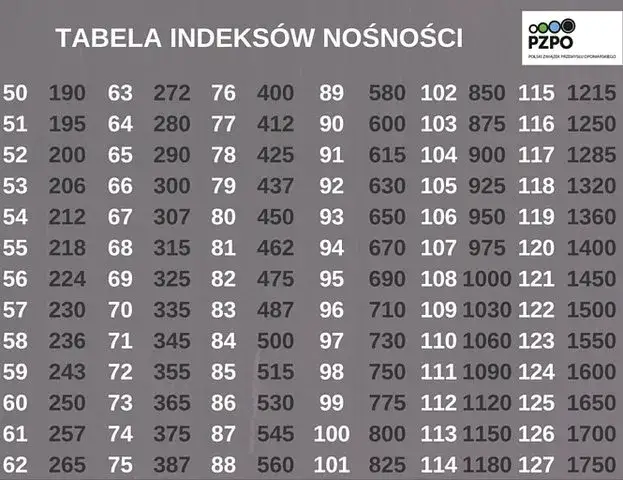 Indeks nośności opony: Klucz do bezpieczeństwa i uniknięcia kar