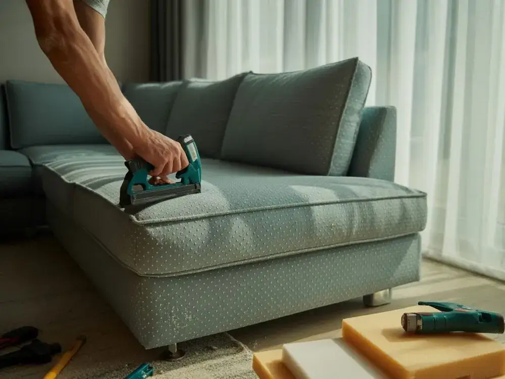 Jak przybijać gwoździe tapicerskie, aby uniknąć uszkodzeń materiału