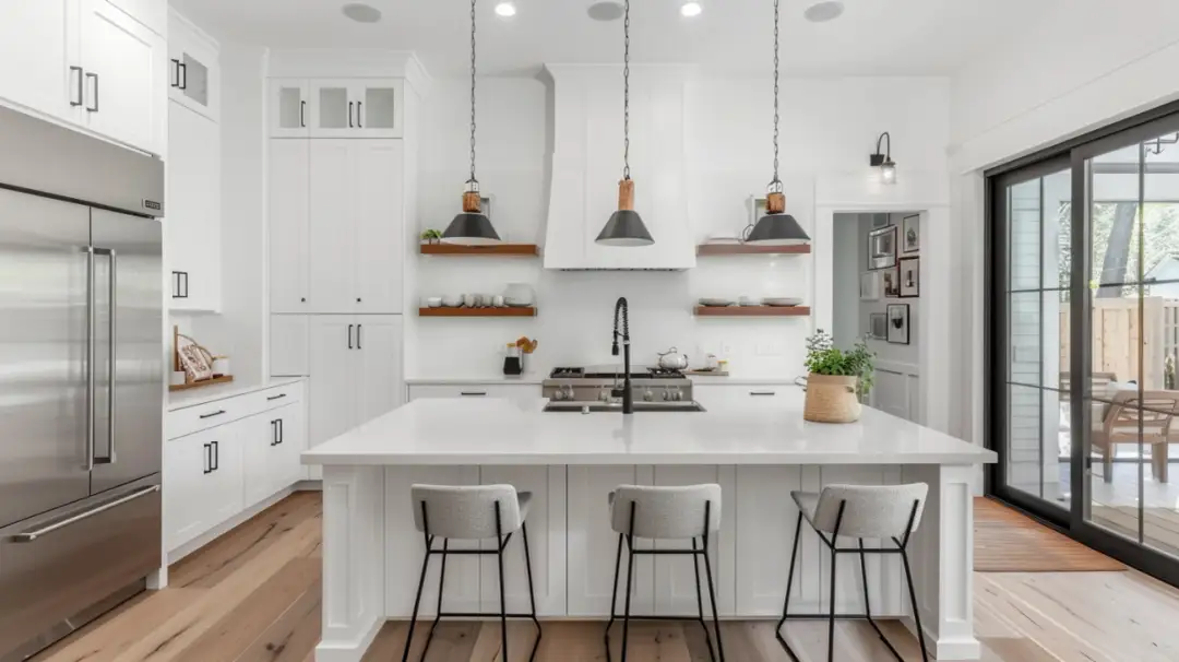 12 inspirujących aranżacji białej kuchni w mieszkaniu