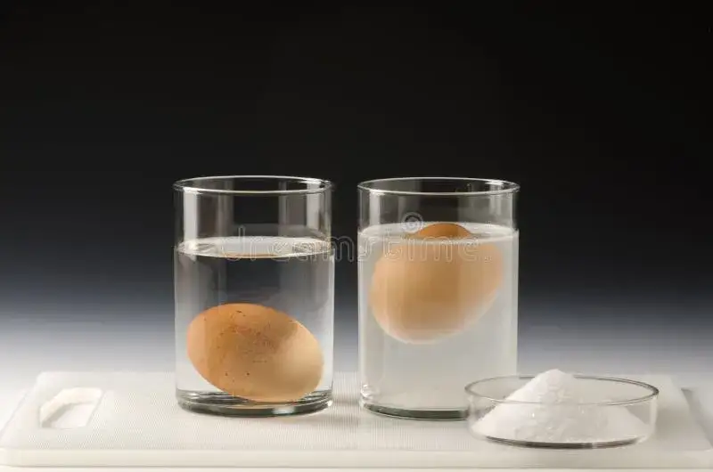 Pływające jajko w słonej wodzie: Prosty eksperyment fizyki