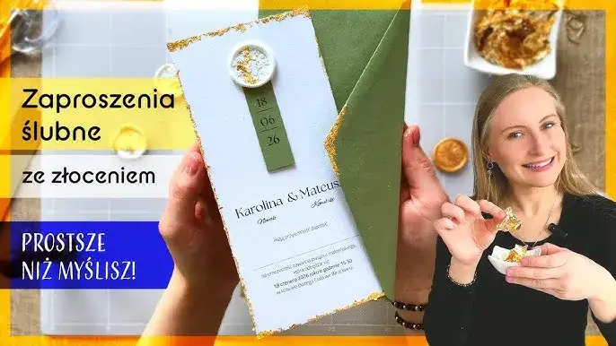 Złocenie zaproszeń DIY: 3 metody, by olśnić gości!