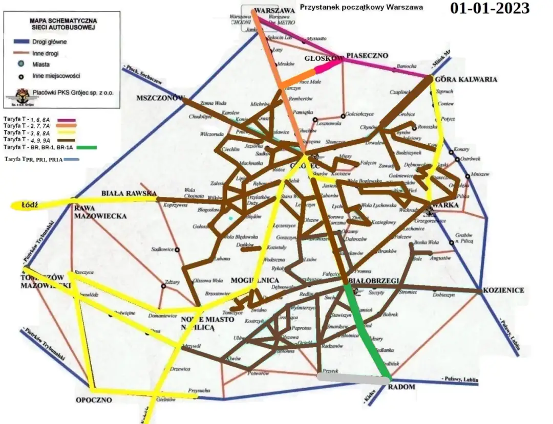 Rozkład jazdy PKS Warszawa Góra Kalwaria – godziny odjazdów i trasy