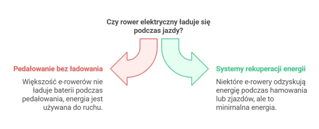 Czy rower elektryczny ładuje się podczas jazdy? Fakty i mity