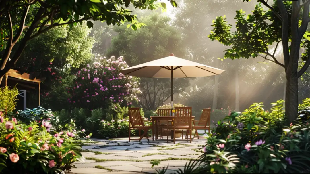 Meble ogrodowe z okrągłym stołem - relaks na świeżym powietrzu