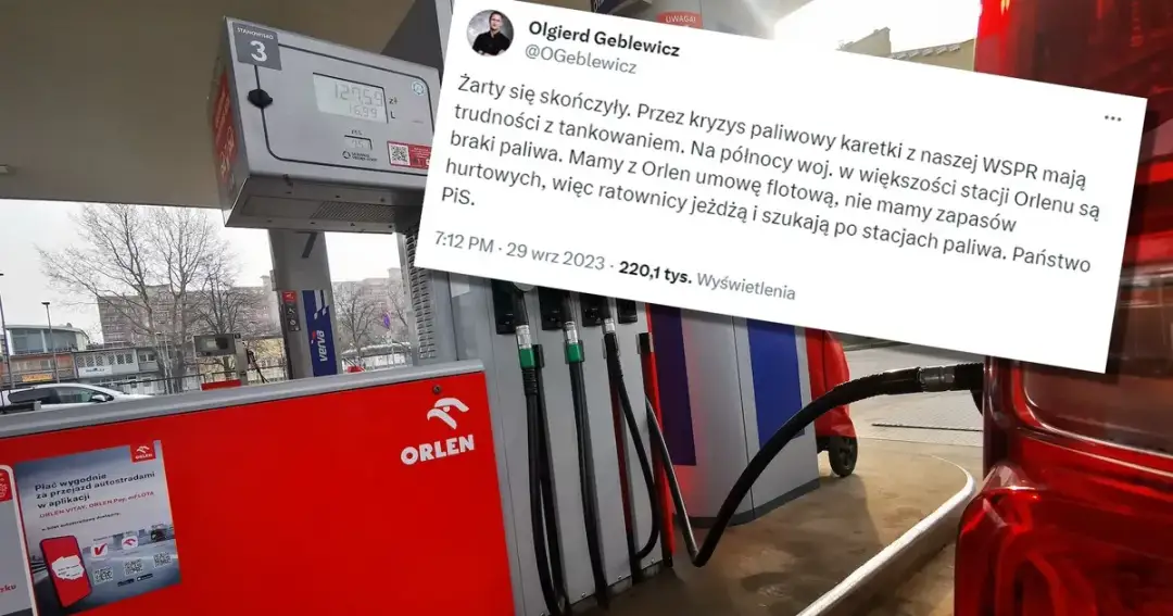 Czemu nie ma paliwa na Orlenie? Oto powody i co dalej z dostawami