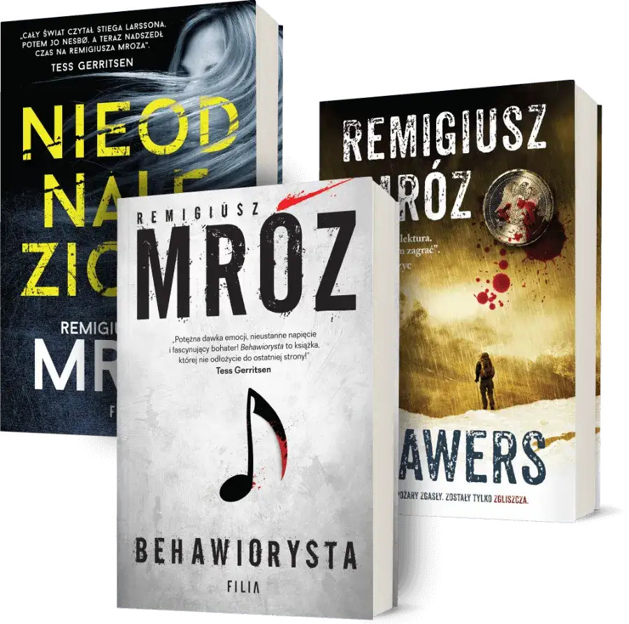 Wszystkie książki Remigiusza Mroza w jednym miejscu - kompletna lista