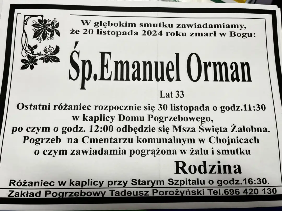 Jak sprawdzić datę pogrzebu w Chojnicach i uniknąć niepewności