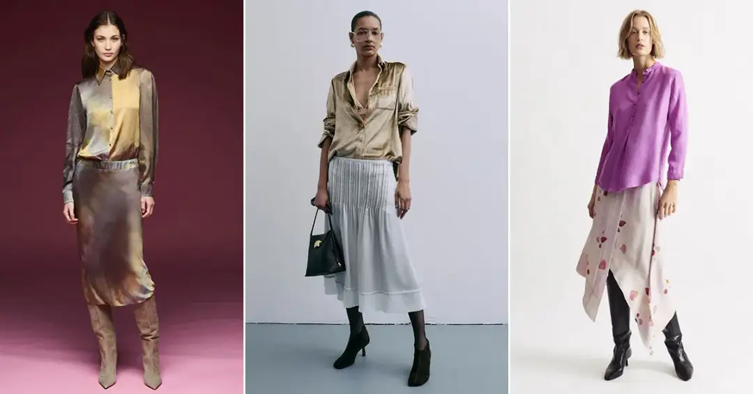 Jaką bluzkę wybrać do satynowej spódnicy, aby wyglądać elegancko?