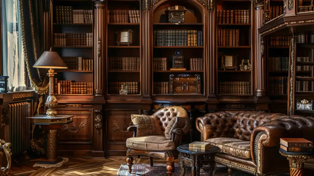 Biblioteka drewniana: Solidna biblioteka drewniana - trwałość i piękno w jednym.