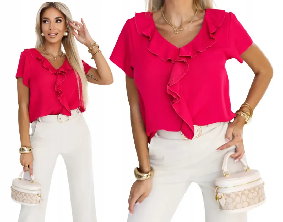Malinowa bluzka: dodaj koloru swojej garderobie w letniw dni