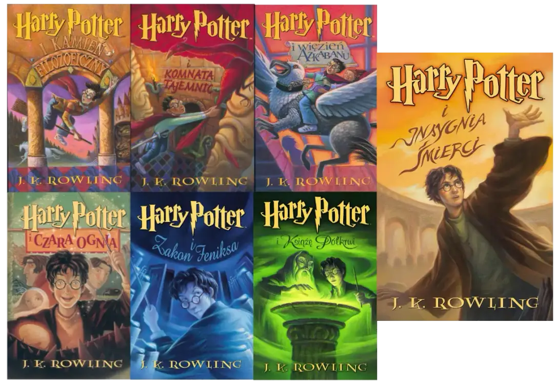 Harry Potter wszystkie tomy - Seria książek o czarodzieju