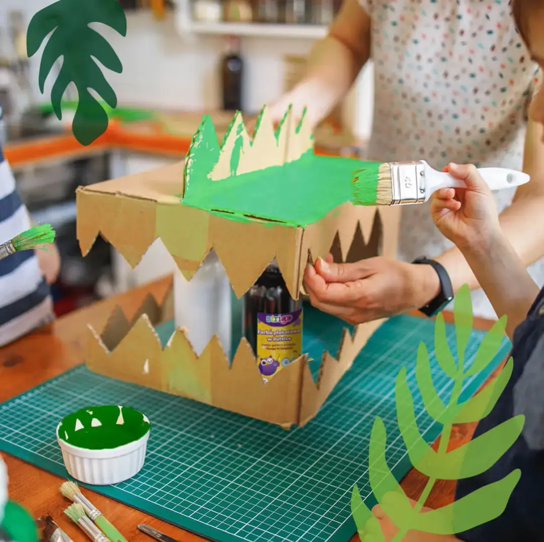 Jak zrobić dinozaura z kartonu - łatwy projekt dla dzieci, który zachwyci