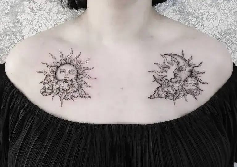Słońce i księżyc tatuaż znaczenie: odkryj ich głęboką symbolikę