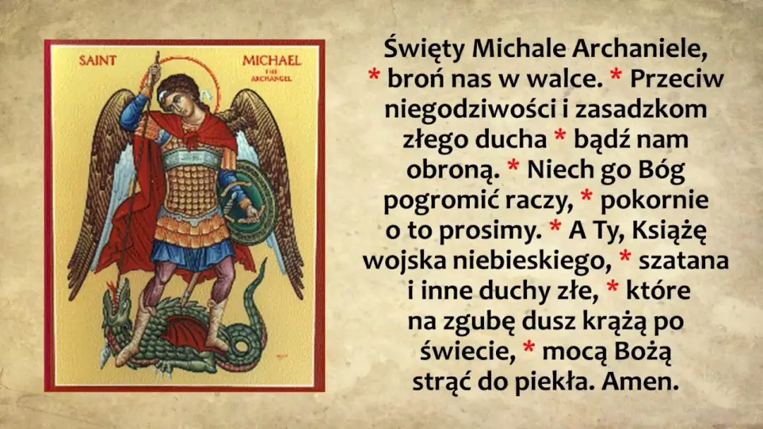 Dlaczego modlitwa do Michała Archanioła po mszy ma znaczenie?