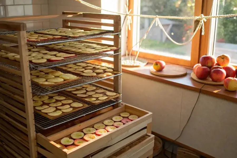 Ile suszyć jabłka w suszarce, aby uniknąć przesuszenia i straty smaku