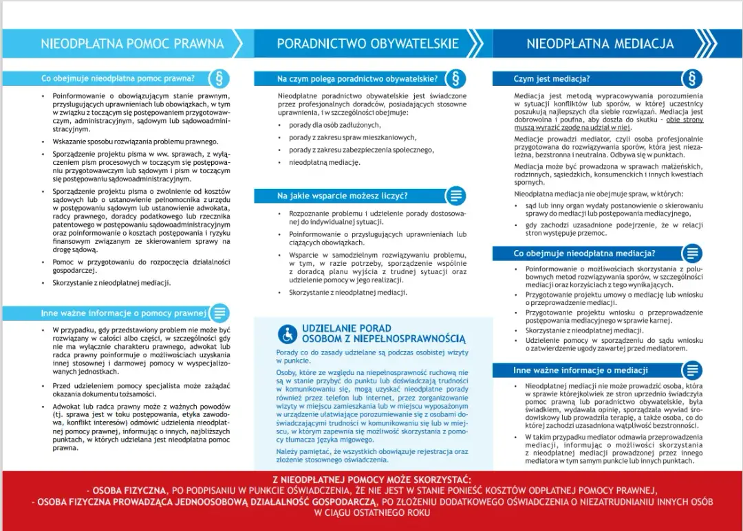 Ustawa o nieodpłatnej pomocy prawnej: Jak uzyskać wsparcie?