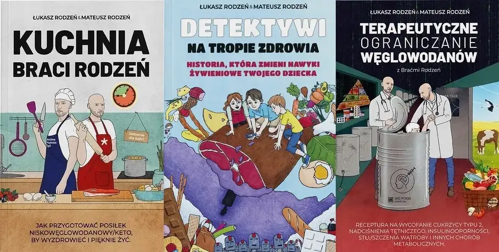 Wszystkie książki braci Rodzeń - poznaj ich najlepsze poradniki dietetyczne