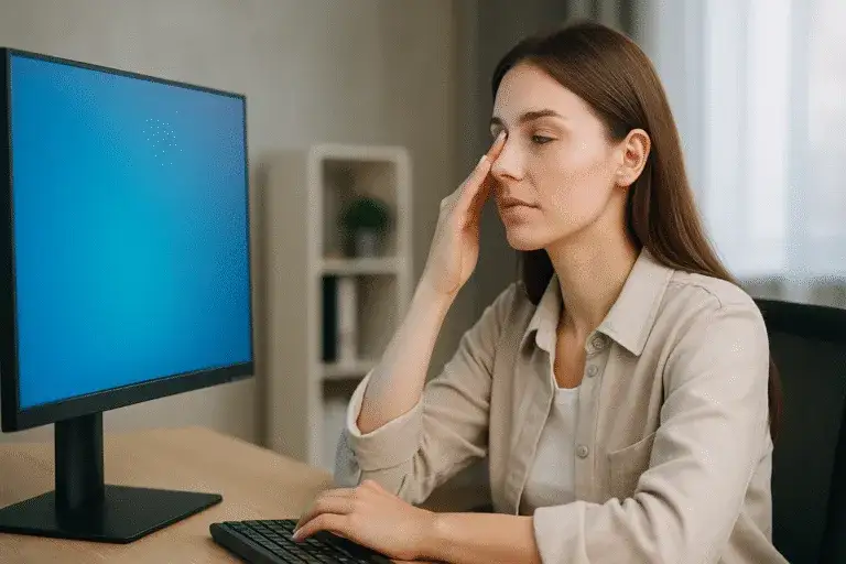 Jaka jasność monitora jest najlepsza dla oczu, aby uniknąć bólu?