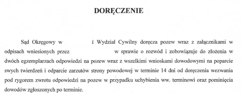 Czy odpowiedź na pozew doręcza się bezpośrednio pełnomocnikowi?